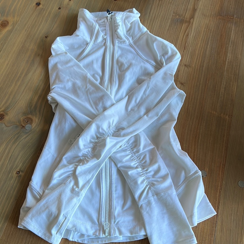 Zella fitted white jacket